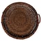 Hello Honey® 29" Dark Brown Artisanal Bankuan Braided Tray with Handles